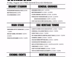 Strathmore Stampede Friday Events
