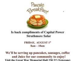 Strathmore Legion Pancake Breakfast
