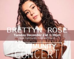 Community Concert Series “BRETTYN ROSE”