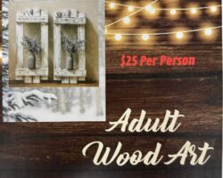 Rockyford Library- Adult Wood Art