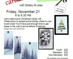 Wheatland Society of Arts “Christmas Cards-Watercolor”