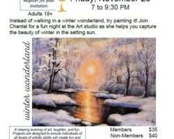 Wheatland Society of Arts “Wine & Paint” 18+