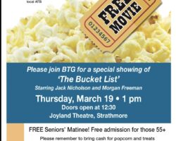 Seniors Matinee “The Bucket List”