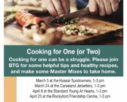 Cooking for One (or Two) Carseland