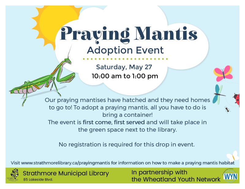 Praying Mantis Adoption Event