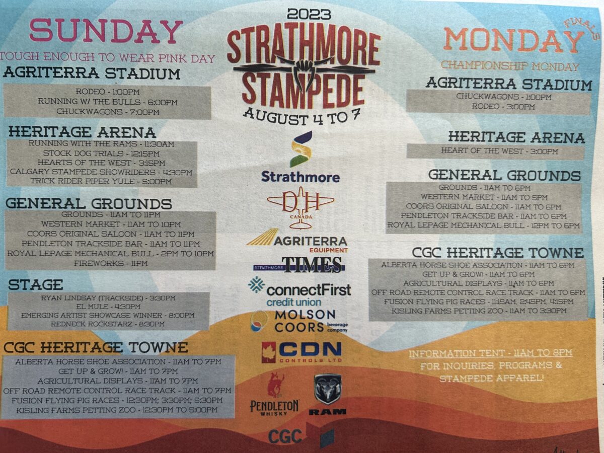 Strathmore Stampede August 6 2023