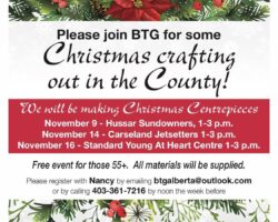 Christmas Crafting out in the County - Carseland