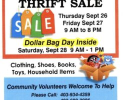 Annual Strathmore United Church Thrift Sale